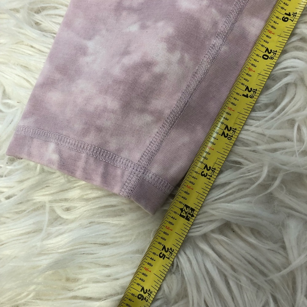 ☁️ Old Nay Active Pink Tie Dye Workout Leggings with Lattice Ankle Detail - Picture 6 of 7